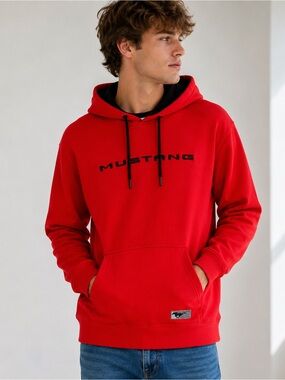 Ford Mustang Hoodie muscle car Mens Large Pullover NWT Official Licensed